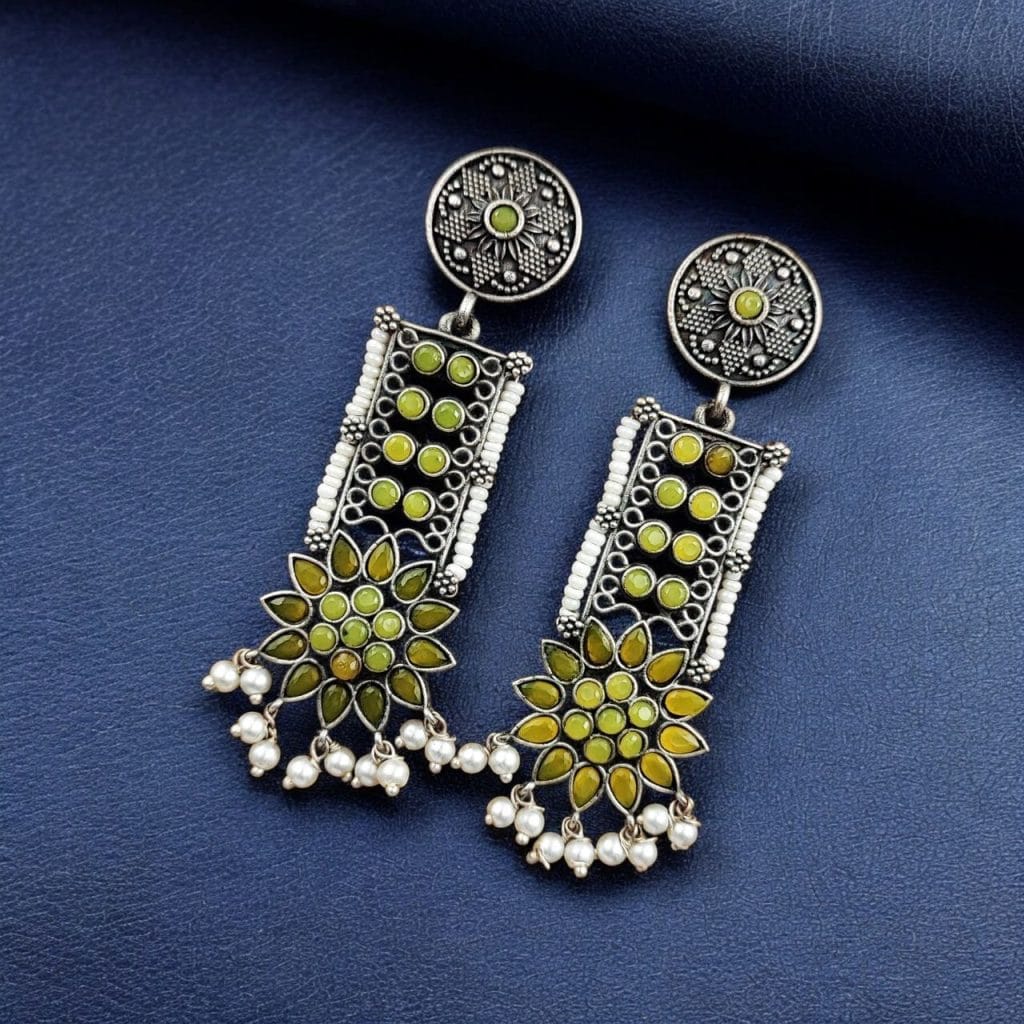 Bulk 730 Elegant Brass Stud Earrings with Stunning Stone Detailing for All Occasions - "Yellow"