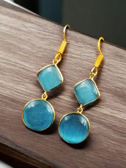 Elegant Stylish Monalisa Stone Hangings - Perfect Earrings for Every Occasion