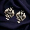 Antique-Style Silver Replica Bird Stud Earrings in Brass – The Best Pick 5 Antique-style silver replica bird stud earrings in brass with intricate vintage design, perfect for traditional and modern outfits