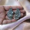 Perfect Brass Peacock Stud Earrings with intricate design, ideal for enhancing traditional and modern outfits