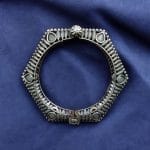 Bulk 244 Perfectly Crafted Brass Stone Kada Bracelet – Best Elegant and Openable Design - "Grey"