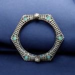 Bulk 238 Perfectly Crafted Brass Stone Kada Bracelet – Best Elegant and Openable Design - "Mint"