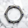 Elegant openable brass stone kada bracelet with intricate stone detailing and adjustable fit. Caption: