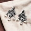 Brass Peacock Stone Stud Earrings with intricate design, perfect for every occasion