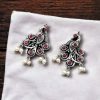 Brass Peacock Stone Stud Earrings with intricate design, perfect for every occasion