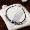 Trendy Ghunghru Anklets in Oxidised Finish with Evil Eye Charm