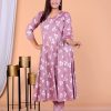 Elegant rayon fabric handwork kurti set with pant and dupatta, pack of 4 in vibrant designs and colors.