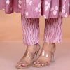 Elegant rayon fabric handwork kurti set with pant and dupatta, pack of 4 in vibrant designs and colors