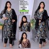 Beautiful modal fabric handwork kurti set with pant and chiffon dupatta, pack of 4 in elegant designs and vibrant colors.