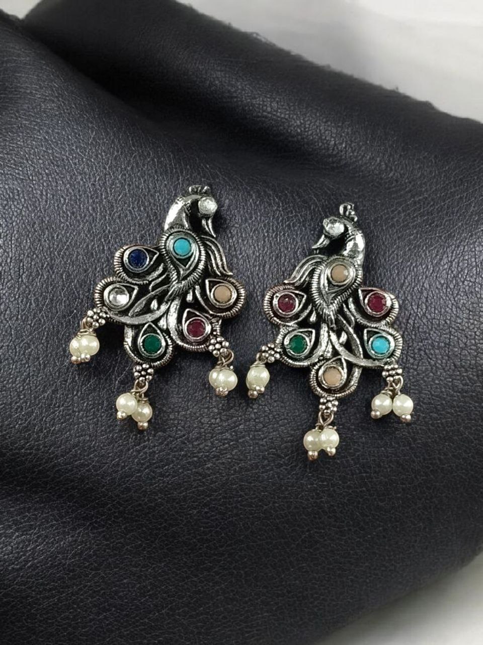 Brass Peacock Stone Stud – Perfect for Every Occasion 12 Brass Peacock Stone Stud – Perfect for Every Occasion - Image 12