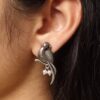 Elegant Parrot Design Brass Earrings: The Perfect Statement Jewelry 6 Elegant parrot design brass earrings featuring intricate craftsmanship, lightweight structure, and a timeless charm, perfect for festive and casual occasions.