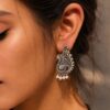 Perfect Brass Peacock Stud Earrings with intricate design, ideal for enhancing traditional and modern outfits