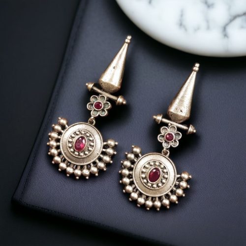 Elegant hanging stone stud earrings featuring a sophisticated design, perfect for every occasion and versatile for any outfit.