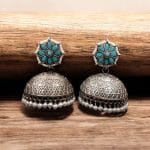 Handmade Jhumka Earrings with Pearl & Stone Work | Best Silver Replica Jewelry