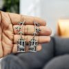 Handcrafted Silver Replica Bird Cage Jhumkas with Oxidized Finish – Ethnic Jewelry for Women