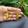Elegant Gold-Plated Circle Stud Earrings – Affordable Western Style Jewelry