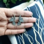 Silver Look-Alike Lightweight Earrings | Perfect for Daily Wear Oxidised Jewelry