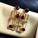 Traditional Indian Wedding Earrings – Adorable Gold Plated Handmade Jewelry with Stone