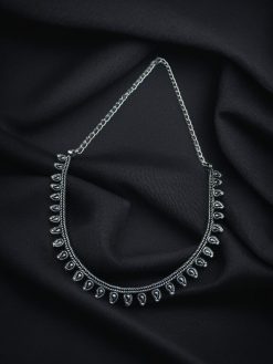 Ethnic Silver Plated Beautiful Choker Necklace | lightweighted Daily Wear Jewelry