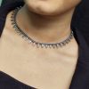 Ethnic Adorable Silver Choker Necklace – Lightweight & Trendy Jewelry.