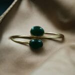 Bulk 20 Traditional Ethnic Gold Plated Bangle with Monalisa Stone – Unique Stylish & Lightweight - "Green"