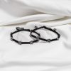 Bohemian butterfly anklet in oxidized German silver