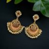 Traditional Kundan Meenakari Chandbali Earrings | Perfect For Wedding Season Jewellery