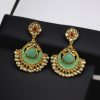 Traditional Kundan Meenakari Chandbali Earrings | Perfect For Wedding Season Jewellery