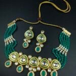 Gold Plated Kundan Choker Necklace Set For Girls | Best Gift For Wedding Season