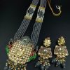 Premium Look Kundan Meena Ganesha Necklace | Gold Plated Wedding Special Jewellery