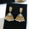 Gold Plated Kundan Meena Earrings | Best Indian Festival's Jewelry For Girls