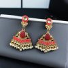 Gold Plated Kundan Meena Earrings | Best Indian Festival's Jewelry For Girls