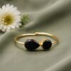 Gold plated bracelet with Monalisa stone for daily wear