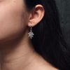 Silver Plated Leaf Earrings for Girls
