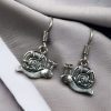 Silver Plated Snail Hook Earrings for Girls