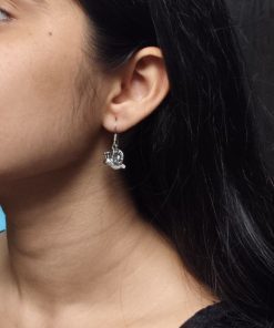 Silver Plated Snail Hook Earrings for Girls