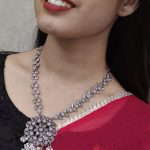 Best Oxidized Silver Long Necklace with Pearl and Stone Accents – Ethnic Jewelry