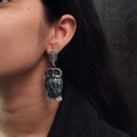 Antique Look Owl Dangler Earrings in Silver Plated – Perfect Traditional Ethnic Jewelry