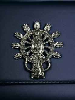 Oxidized German Silver Maa Durga Pendant for DIY jewelry
