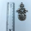Antique Finish Durga Maa Pendant in German Silver for DIY Jewelry
