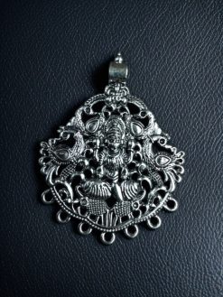 Traditional German Silver Maa Durga Pendant for DIY Jewelry