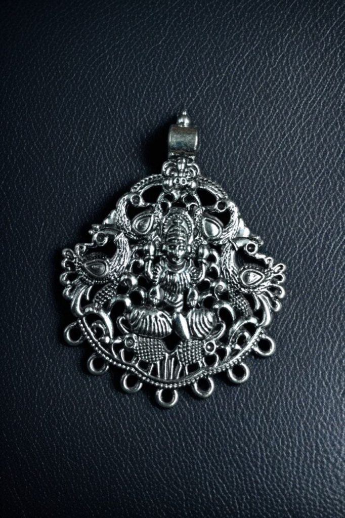 Bulk 980 Traditional German Silver Maa Durga Pendant | DIY Part Jewelry