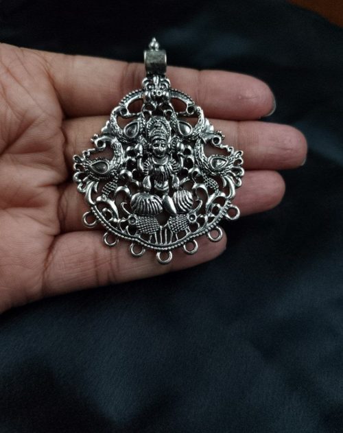 Traditional German Silver Maa Durga Pendant for DIY Jewelry