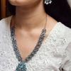 Ethnic Peacock Long Necklace with Stone and Pearl Work – Traditional Jewelry for Women