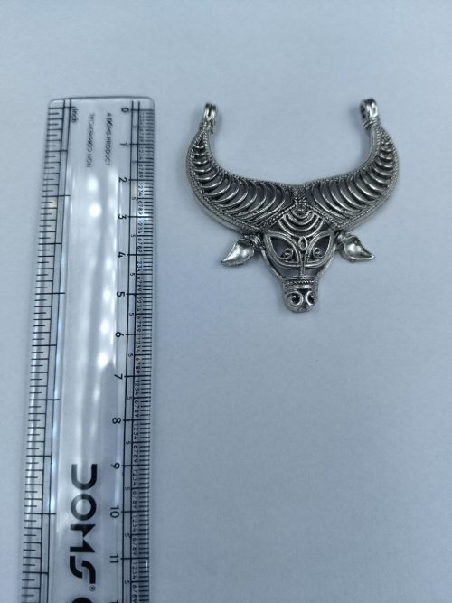 Silver Plated Antique Nandi Pendant for DIY Jewelry