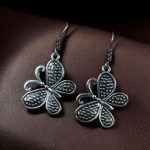 Elegant Butterfly Dangler Earrings | Silver Plated Hook Style Best Jewelry For Girls