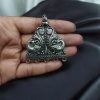 Oxidized Peacock Pendant