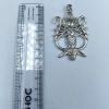 Antique silver-plated Maa Durga pendant for DIY jewelry making