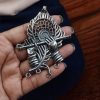DIY German Silver Religious Pendant with Raw Materials