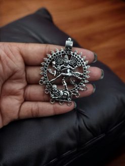Handcrafted Shiva Pendant in German Silver